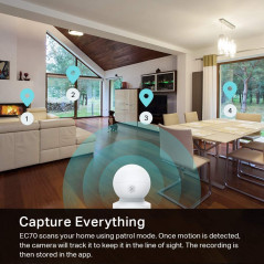 Kasa Smart Pan & Tilt Security Camera: HD Video, Motion Detection, Two-Way Audio