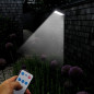 Brightscape: Lampe Solaire de Sécurité Extérieure avec Détecteur de Mouvement & Télécommande