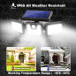 AmeriTop 800LM Solar Security Lights: 270° Wide-Angle Motion Sensor - Protect Your Home!