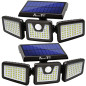 AmeriTop 800LM Solar Security Lights: 270° Wide-Angle Motion Sensor - Protect Your Home!