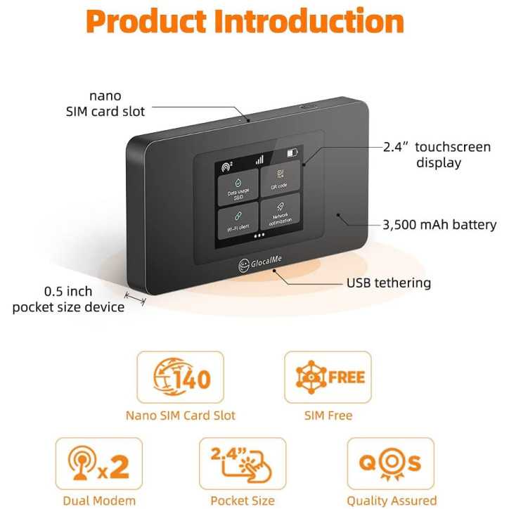 GlocalMe DuoTurbo : Votre WiFi Mobile 4G LTE Ultra-Rapide, Partout dans le Monde! GlocalMe DuoTurbo : Votre WiFi Mobile 4G LTE Ultra-Rapide, Partout dans le Monde!