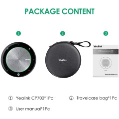 Yealink CP700 Teams Certified Bluetooth Speakerphone: Crystal Clear Audio for Home & Office!