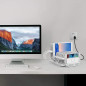 Alxum 120W Charging Station: Power Up 10 Devices at Once! Fast USB Charger Organizer