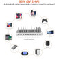 Station de Charge Alxum 120W: Organisez et Chargez 10 Appareils Rapidement! (USB-C & QC 3.0)