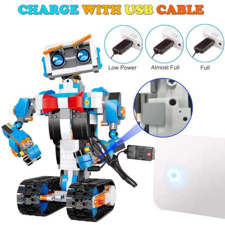 OKK Robot Building Kit: 635-Piece STEM Toy for Creative Kids Ages 8-12 - App & Remote Control!