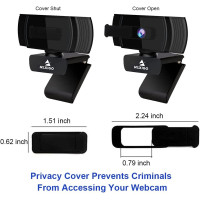 NexiGo FHD Webcam: Crystal-Clear Video, AutoFocus, & Noise-Canceling Mic for Perfect Streaming & Calls