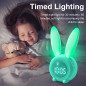 Veilleuse Lapin Homealexa: Douce Lumière, Sommeil Paisible avec Télécommande!