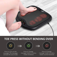Snailax 2 in 1, the shiatsu foot and back massager