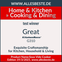KitchenBoss KG310SFR, the vacuum cooker