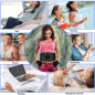 Yonars EMS Ab Stimulator: Rechargeable Muscle Toner for Men & Women - 10 Modes, 20 Levels