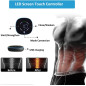 Yonars EMS Ab Stimulator: Rechargeable Muscle Toner for Men & Women - 10 Modes, 20 Levels