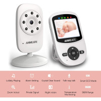 ANMEATE Baby Monitor: Wireless, Night Vision, Two-Way Audio & Temperature Alerts - Peace of Mind for Parents!