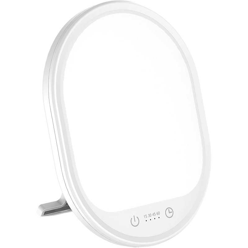 Light Therapy Lamp, UV-Free 10000 Lux Therapy Light, Touch Control with 3 Adjustable Brightness Levels and 4 Timer Function,