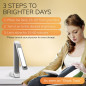 Happy Light Therapy Lamp: 10000 Lux, Adjustable Brightness - Beat the Winter Blues! Happy Light Therapy Lamp: 10000 Lux, Adjustable Brightness - Beat the Winter Blues!