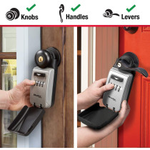 Master Lock 5420D Set Your Own Combination Portable Lock Box with Adjustable Shackle, 6 Key Capacity