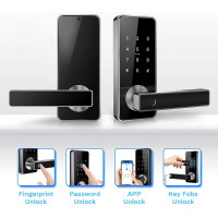 Tiffane 5-in-1 Smart Lock: Keyless Entry with Fingerprint, Keypad & App Control - Secure Your Home Now!
