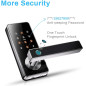 Tiffane 5-in-1 Smart Lock: Keyless Entry with Fingerprint, Keypad & App Control - Secure Your Home Now!