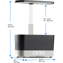 AeroGarden Harvest - Indoor Garden with LED Grow Light, Black