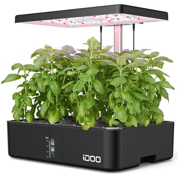 iDOO Hydroponics Growing System: Indoor Garden with LED Grow Light - Fresh Herbs & Veggies Year-Round! iDOO Hydroponics Growing System: Indoor Garden with LED Grow Light - Fresh Herbs & Veggies Year-Round!