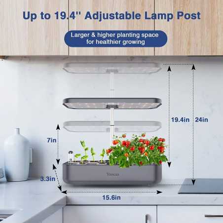 Yoocaa Hydroponics Growing System: Grow Fresh Herbs & Veggies Indoors!