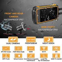 Caméra Moto ZOMFOM : Double 1080p, Étanche IP67, GPS, Wi-Fi - Sécurité et Aventure Garantie !