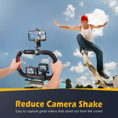 Zeadio Smartphone Video Stabilizer: Pro Quality, Shake-Free Video Rig for iPhone, DSLR & More!