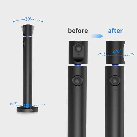 CZUR Dual Webcam & Microphone: Crystal Clear Audio & Video for Streaming, Meetings, and More!