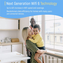 Gryphon AX Advanced Security and Parental Control Tri-Band Mesh WiFi 6 System, 3000 sqft Coverage per Mesh Router WiFi 6,