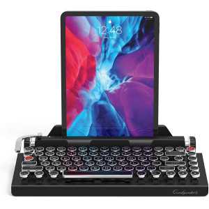 Qwerkywriter S : Clavier Mécanique Rétro Sans Fil - Le Charme Vintage, la Technologie Moderne!