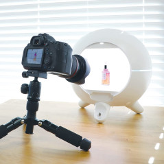 Foldio360 Smart Dome + Mount Kit | All-in-one Smart Photo Studio Lightning Dome 360 Turntable with Built-in LED Light