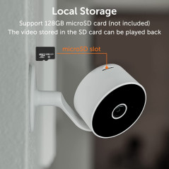 Wireless IP Camera 1080P, eco4life Smart Indoor Home Security Pet Baby Monitor Camera with Phone App, Night Vision, Two-Way