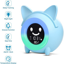 YISUN Kids Sleep Trainer Clock: Wake Up Happy with Color Night Light & Sound Machine!