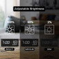 JALL Wooden Digital Alarm Clock: Stylish Design with Temperature & Humidity Display JALL Wooden Digital Alarm Clock: Stylish Design with Temperature & Humidity Display