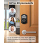 Serrure de Porte Intelligente TEEHO: Accès Sécurisé sans Clé, Code, Auto-Verrouillage Serrure de Porte Intelligente TEEHO: Accès Sécurisé sans Clé, Code, Auto-Verrouillage