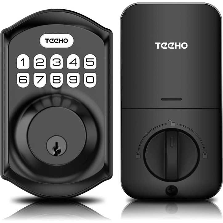 TEEHO Keyless Entry Door Lock: Secure Your Home with Auto Lock & Weatherproof Design! TEEHO Keyless Entry Door Lock: Secure Your Home with Auto Lock & Weatherproof Design!