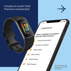 Fitbit Charge 5 Advanced Fitness & Health Tracker with Built-in GPS, Stress Management Tools, Sleep Tracking, 24/7 Heart Rate