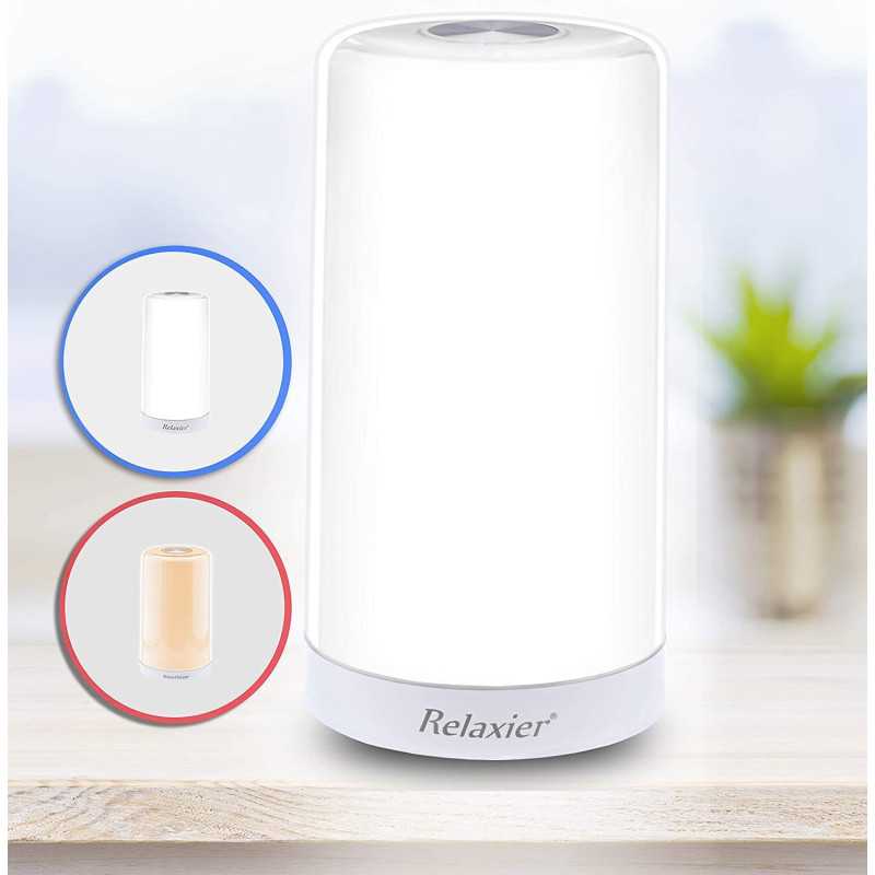 Relaxier - Light Therapy Lamp, Happy Light, 10,000 LUX UV-Free 360-degrees Sunlight Lamp, Sun Light, Fight Off Winter Blues,
