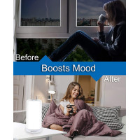 Relaxier Sunlight Therapy Lamp: 10,000 LUX UV-Free Light for Mood & Energy Boost