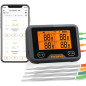 Inkbird BBQ Thermometer: WiFi & Bluetooth, 4 Probes, App Control - Grill Like a Pro!