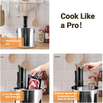 Inkbird ISV-100W Cuiseur Sous Vide WiFi,Cuiseur Oeuf Thermoplongeur Sous Vide Cooker 1000W,Calculateur d'Immersion Cuisinière