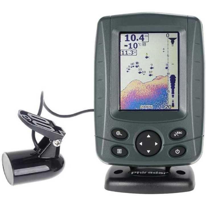 Phiradar FF688C: Find Fish Faster! Dual Sonar, Sunlight Readable LCD - Perfect for Kayak & Boat Fishing Phiradar FF688C: Find Fish Faster! Dual Sonar, Sunlight Readable LCD - Perfect for Kayak & Boat Fishing