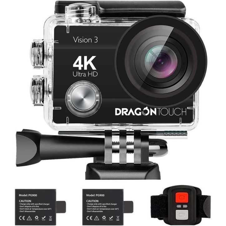 Dragon Touch 4K Action Camera: Capture Your Adventures Underwater & Beyond!