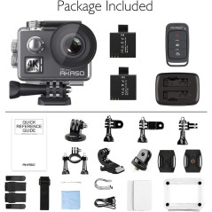AKASO V50 Elite 4K60fps Touch Screen WiFi Action Camera Voice Control EIS Web Camera 131 feet Waterproof Camera Adjustable View