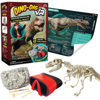 Dino Dig VR Science Kit: Unearth a T-Rex Fossil & Explore Virtual Reality Dinosaur Adventures!