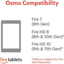 Osmo - Little Genius Starter Kit for Fire Tablet-4 Educational Learning Games-Preschool Ages 3-5-Phonics, Problem Solving &