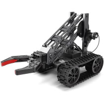 VANLINNY Smart Robot Arm Kit,2-in 1 Science Kits with 4-DOF Robotic Car,Electronic Programming DIY Toy for Kids Ages 8+,Promotes