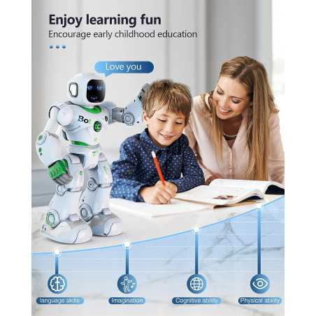 Robot Intelligent Ruko Carle: Jouet Éducatif Programmable avec Commande Vocale - Le Cadeau Parfait pour Enfants!