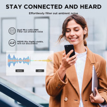 1MORE ComfoBuds Mini Hybrid Active Noise Cancelling Earbuds, in-Ear Headphones with Stereo Sound, Bluetooth 5.2 Headset with 4
