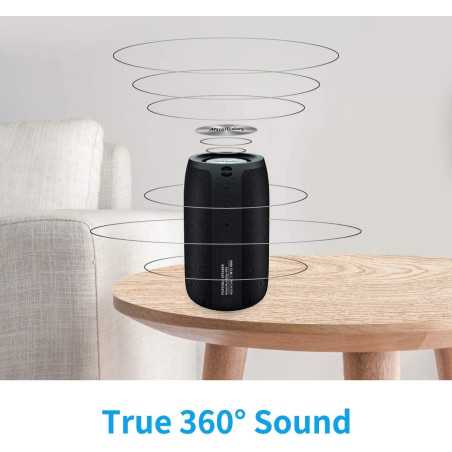 MusiBaby Enceinte Bluetooth Portable : Son 360°, Autonomie 24H, Étanche IPX5 – Le Son Nomade Parfait !
