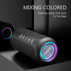 Ortizan Portable Bluetooth Speaker: 360° Hi-Fi Sound, Waterproof, 30H Play - Perfect for Outdoors!